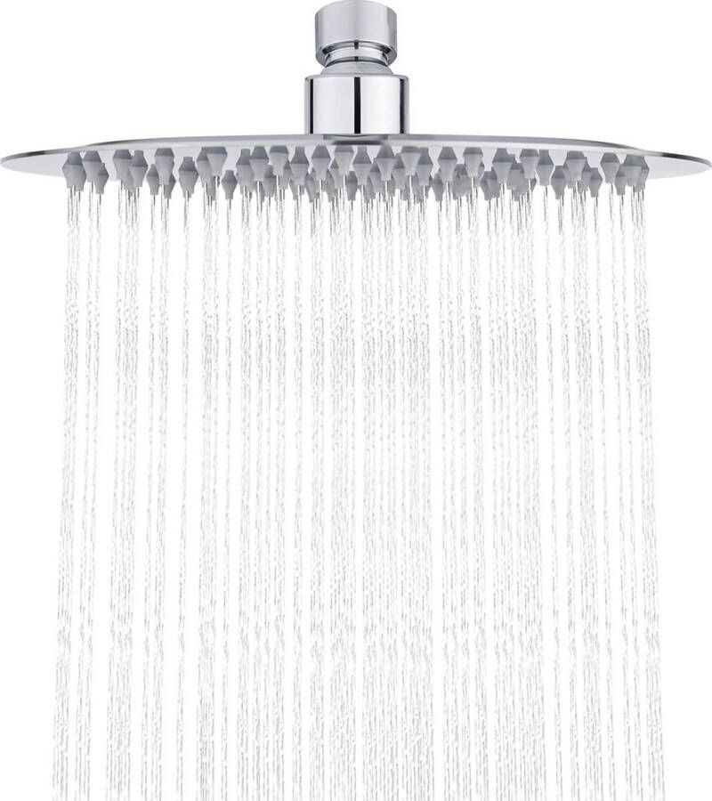 Merkloos Roestvrijstalen plafonddouche (200 * 200 mm) ronde douchekop roestvrij staal