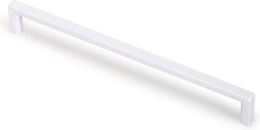 Kastenman Slanke meubelgreep wit lengte 168 mm boormaat 160 mm keukengreep kastgreep witte greep vierkant incl. schroeven H041