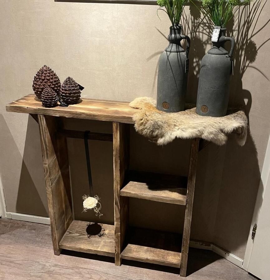Merkloos Steigerhouten sidetable Youston Landelijke Woonkamer inrichting