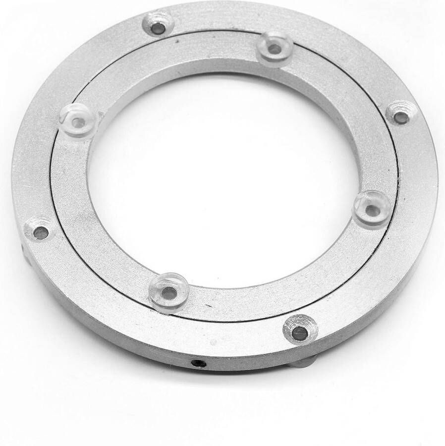 Merkloos Stevig draaiplateau van aluminiumlegering draaibaar kogellager ronde eettafel soepel draaibare plaat voor tafelblad serveerbeurzen