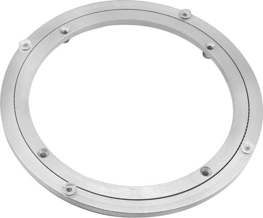 Merkloos Stevige draaitafel van aluminiumlegering draaibaar kogellager ronde eettafel gladde draaiplaat op tafelblad serveermassa
