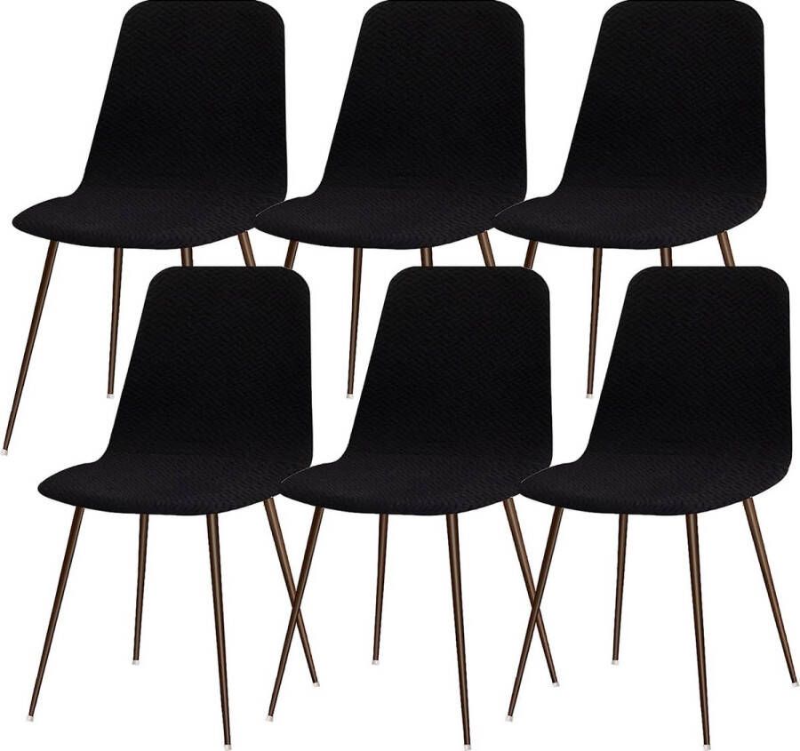 Merkloos Stoelhoezen 4-zits eetkamer Stretch stoelhoezen voor eetkamerstoelen Universele wasbare hoes Stoelhoezen Scandinavische stoelhoezen voor keukenstoelen Hotel Banket Diagonal#Navy Blue