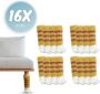 'merkloos'' Stoelpoot beschermers Stoelpoot sokken kat bruin Stoelpoot doppen Kattenpootjes 20 55 MM Anti kras 16 stuks voor 4 stoelen - Thumbnail 1
