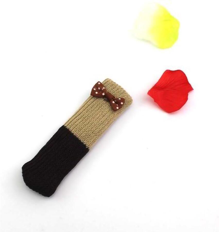 'merkloos'' Stoelpootbeschermers voor 6 stoelen Stoelhoezen 24 stuks Tafelpootsokken Dubbellaagse gebreide stoelpootsokken Dikke duurzame meubelhoezen Vloerbeschermers Stoelpoothoezen Stoelpootsokken Vilten stoelpoten