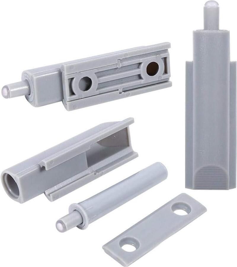 Merkloos Zachte Druk-en-Vergrendeling Deursloten 10-pack Druk-en-Vergrendeling Deurdemper Deursloten Druk-en-Vergrendeling Hardware Voor Kasten en Laden