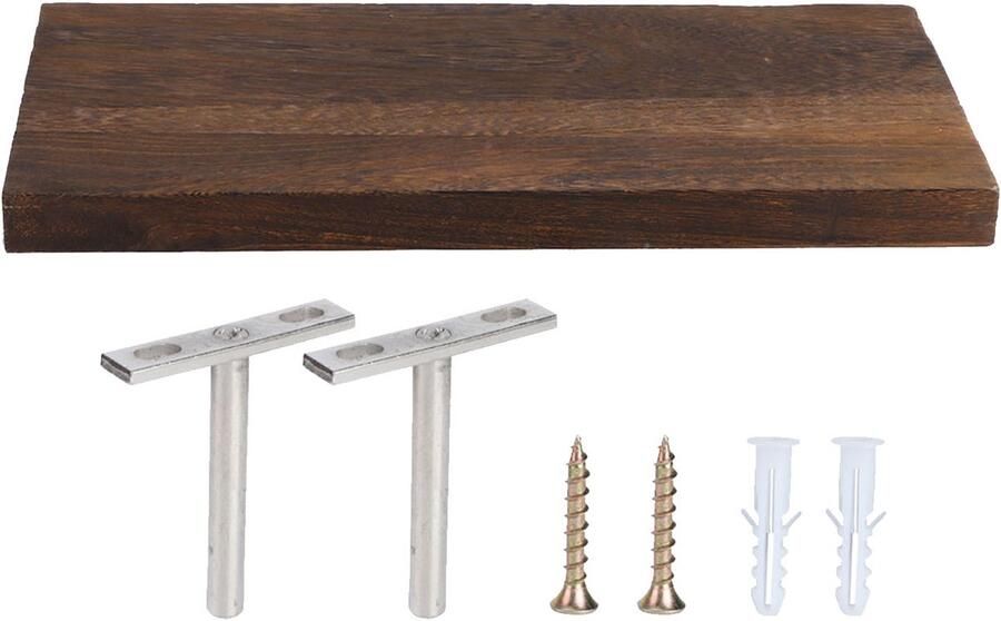 Merkloos Zwevende Wandplank Zwevende Plank Boekenplank Houten Opbergrek Displayrek Geschikt voor Woonkamer 30 x 14 x 2 cm