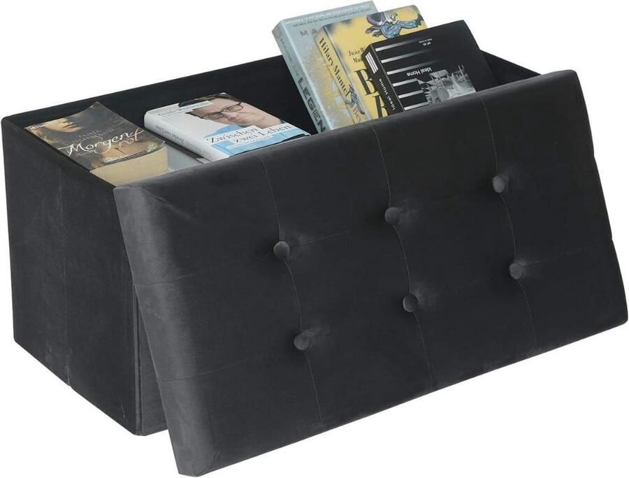 Merklooss Dekenkist Binnen Opbergkist Opbergkast Dekenkist Zwart