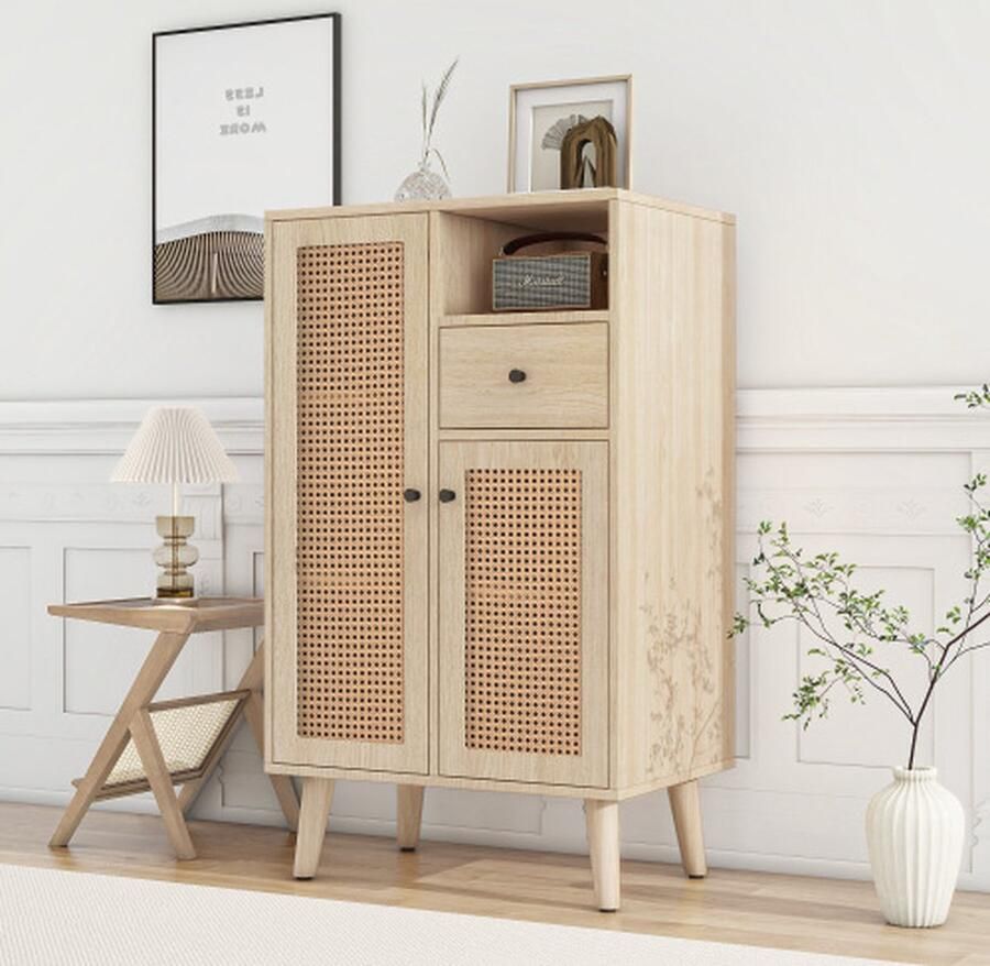 Merlooks Kast ladekast woonkamer opbergkast met deuren en laden met grote opbergruimte breedte 60 centimeter style 2