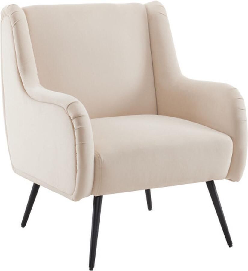 Merlooks Moderne woonkamer vrijetijdsstoel met hoge rugleuning fluwelen stoel leesstoel vrijetijdsstoel enkele fauteuil vrijetijdsstoel met metalen armleuning