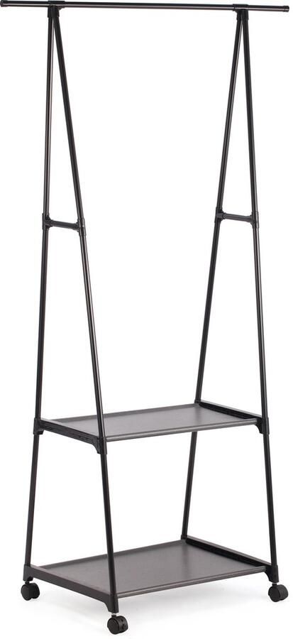 MESA LIVING Aqua Laser Kledingrek Kledingstandaard Rek met 2 schappen