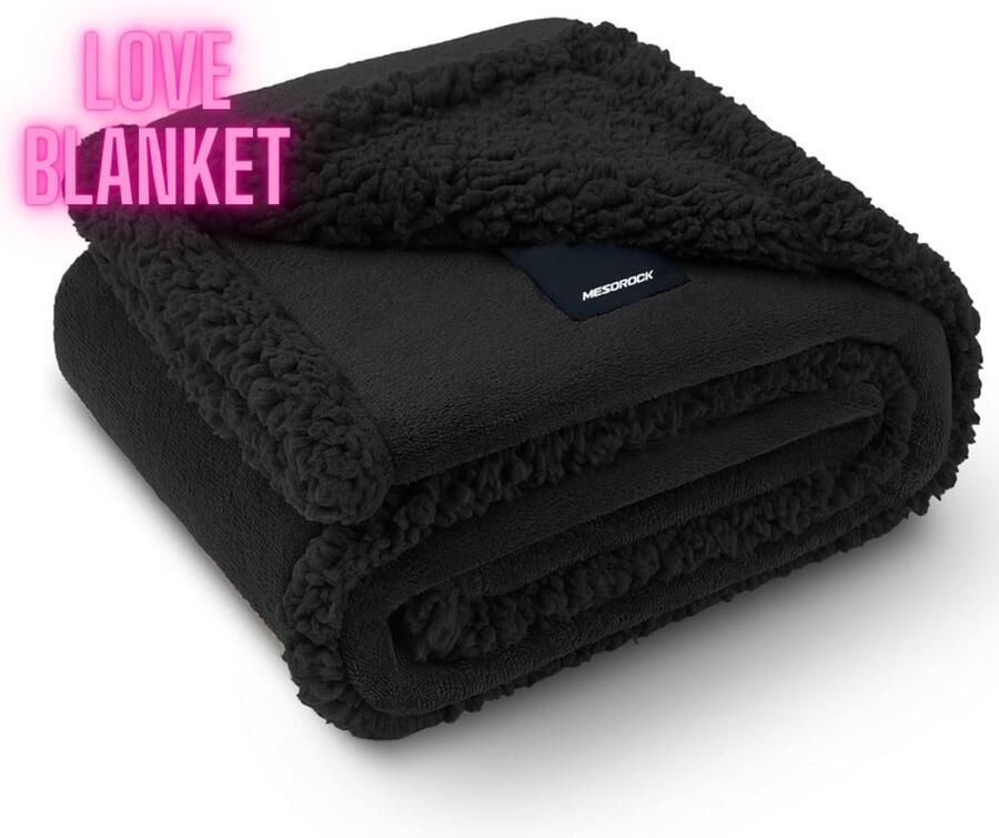 MESOROCK Love Blanket Fleece Deken Waterdicht XL Fleece Plaid Dekbed Koppel Cadeau Waterdicht Waterproof Geschikt voor Bed & Bank Geschenkset Vrouwen & Mannen 145 x 216