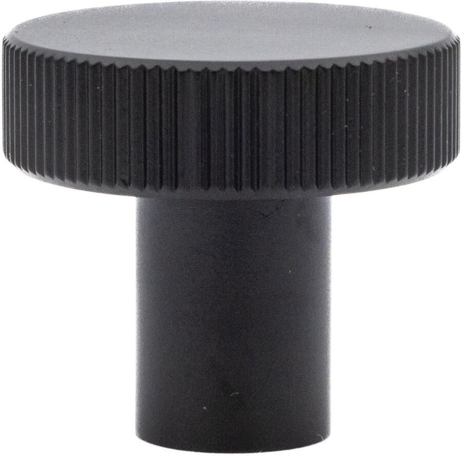 Messtique Kastknop Radio Lines 32mm – Elegante Messing Knop Antraciet