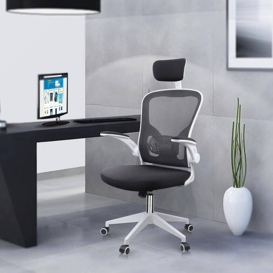 Metaal Mima Bureaustoel Bureau Ergonomische Bureaustoel Zwart Ventilerend