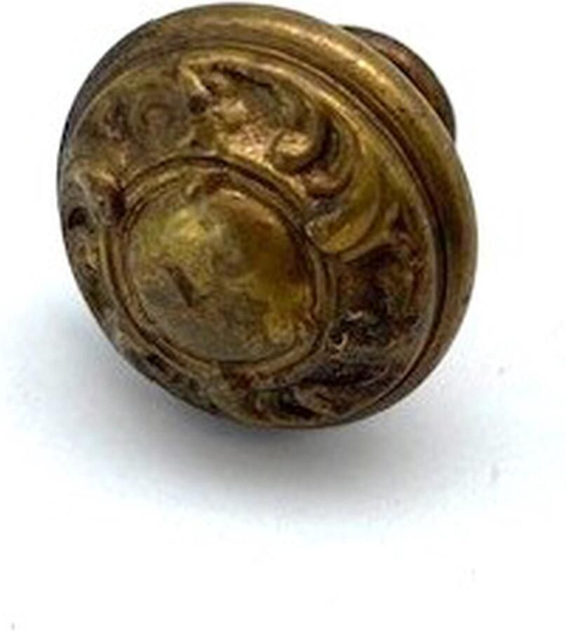 Metal Style Knop Messing Antiek rond Storm op Zee 25mm