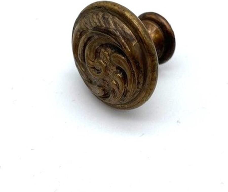 Metal Style Knop Messing rond 'Varen' 25mm