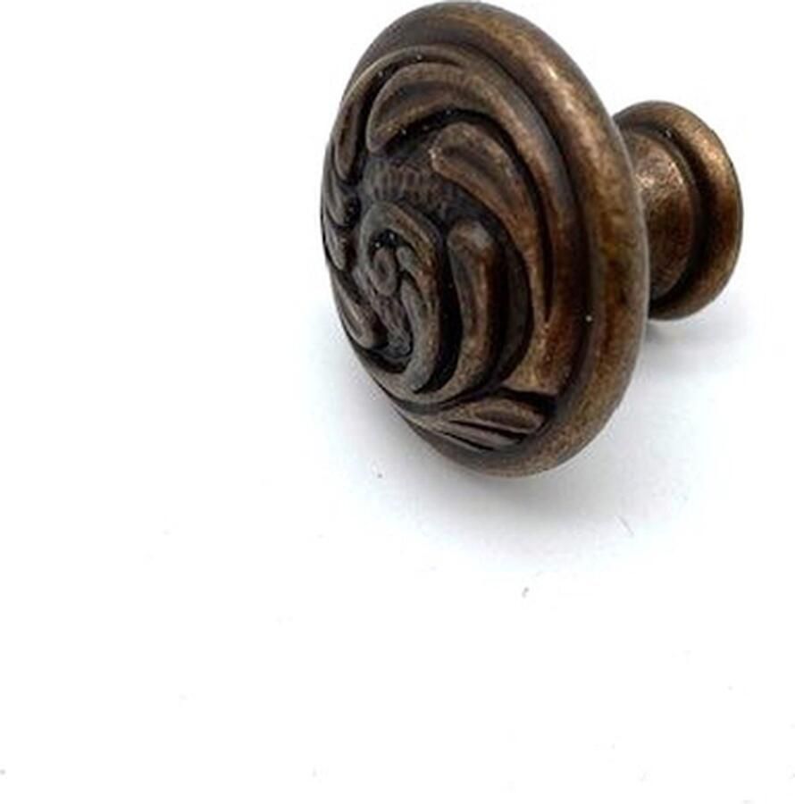 Metal Style Knop Messing rond Varen 30mm