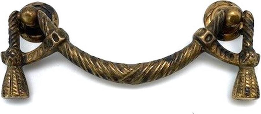 Metal Style Ladegreep Messing Antiek Massief Baldakijn Groot 96mm