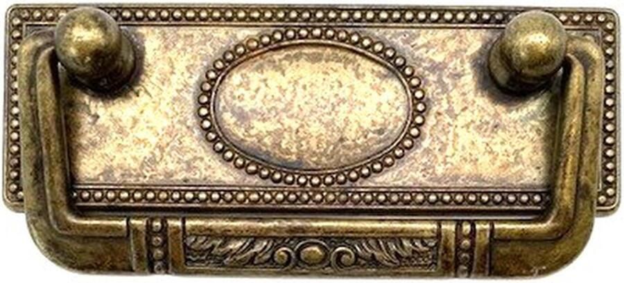 Metal Style Ladegreep Messing Antiek Ovale Kralenketting 97x33mm