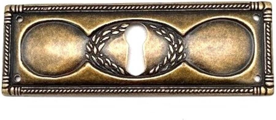 Metal Style Sleutelplaat Brons antiek horizontaal 97x33mm