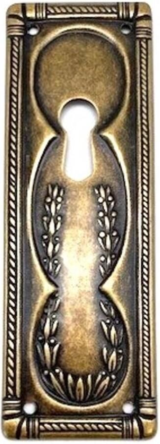 Metal Style Sleutelplaat Brons antiek verticaal 33x97mm