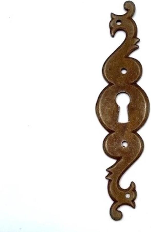 Metal Style Sleutelplaat IJzer Roest verticaal Groot 33x130mm