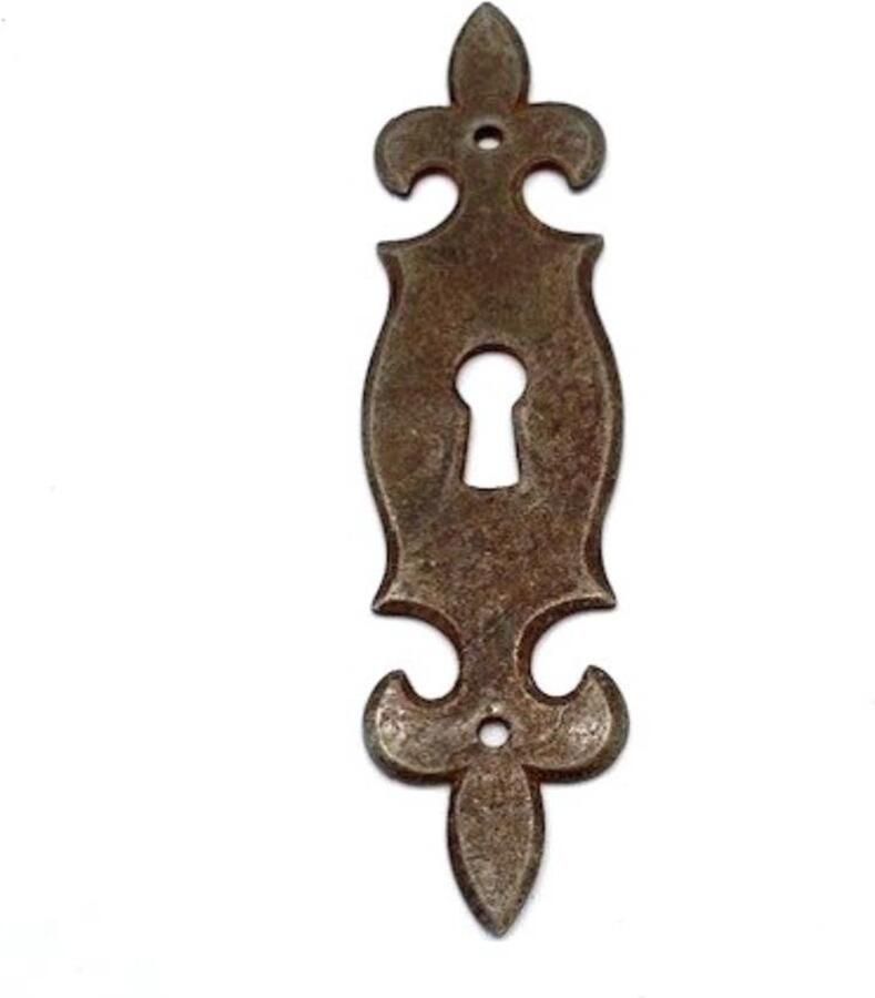 Metal Style Sleutelplaat IJzer Roest verticaal Lelie 33x126mm