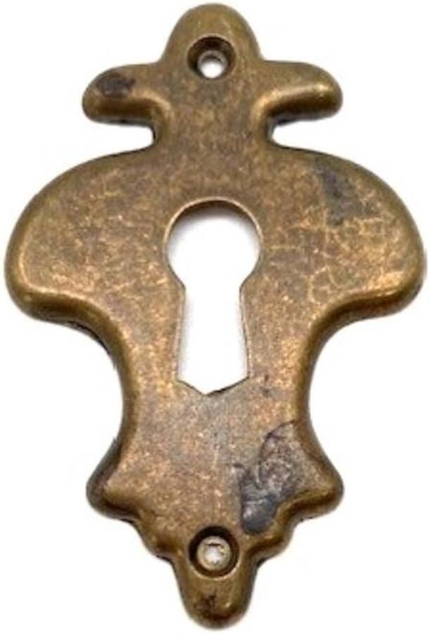 Metal Style Sleutelplaat Messing Antiek 38x58mm