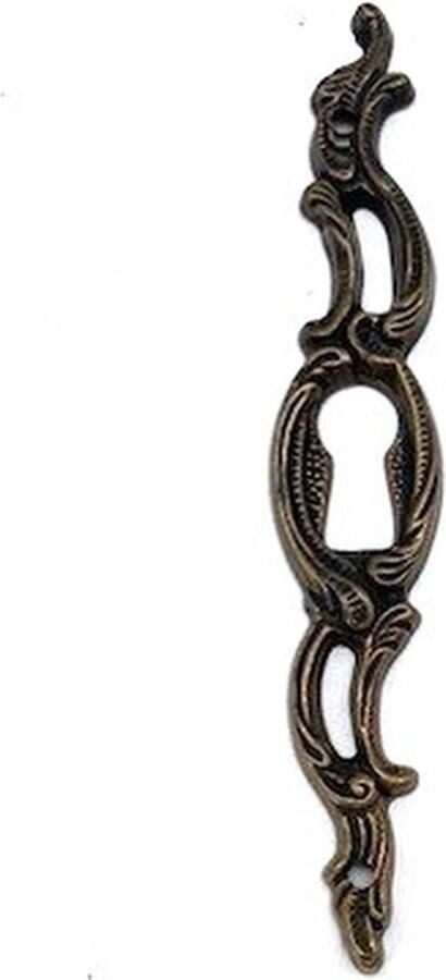 Metal Style Sleutelplaat Messing Antiek verticaal 16x90mm