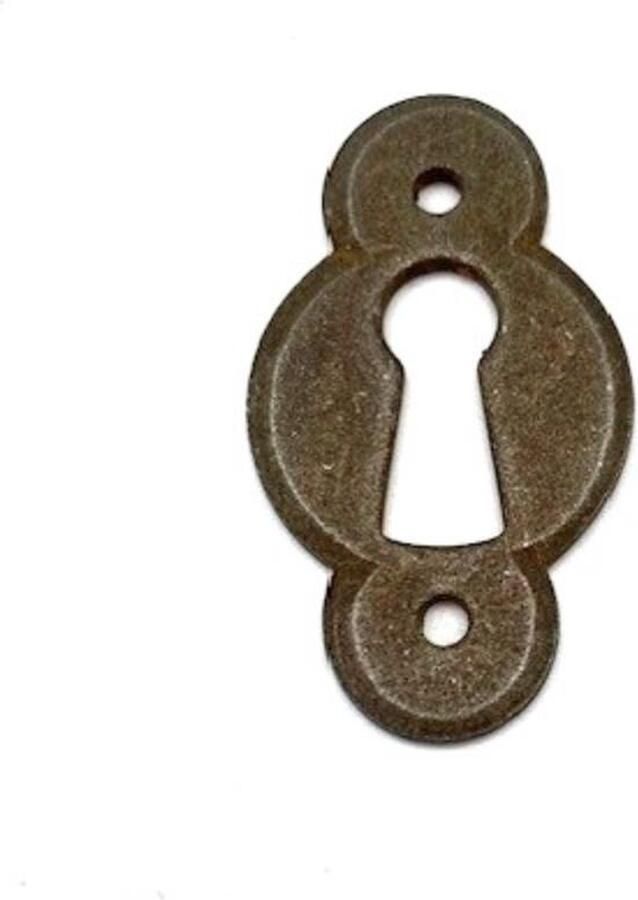Metal Style Sleutelplaatje IJzer Roest Klein 28x48mm