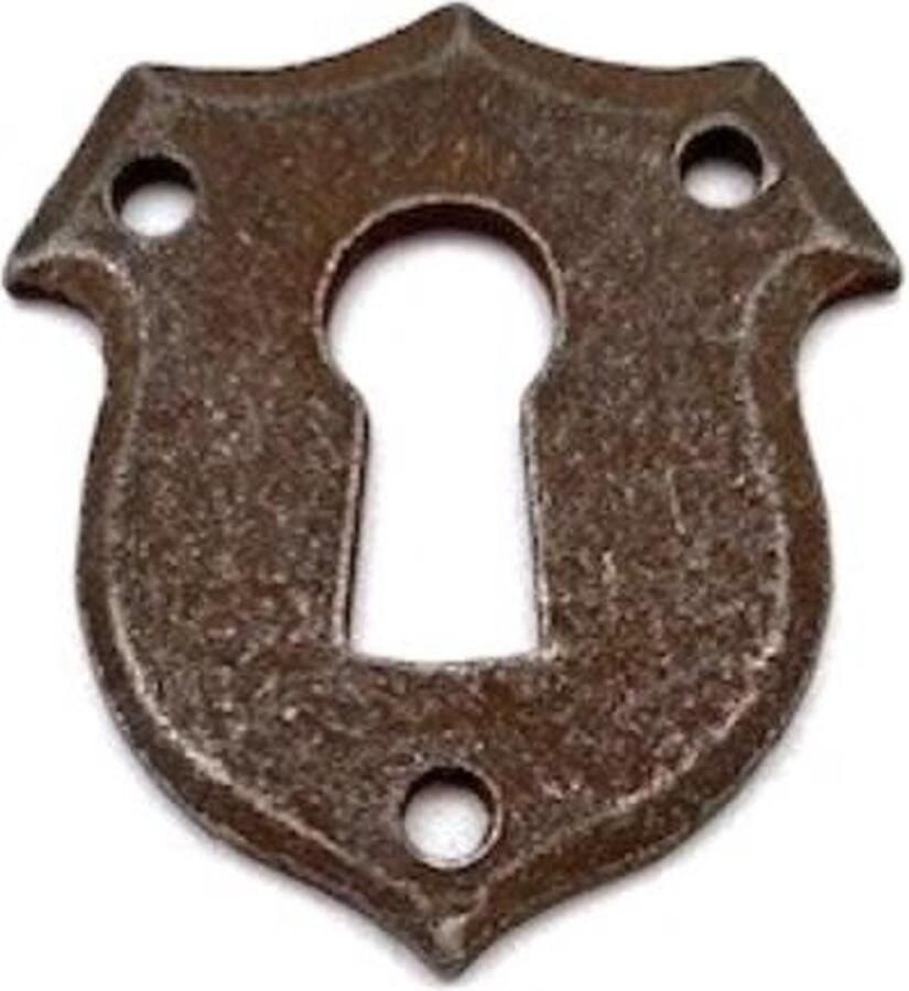 Metal Style Sleutelplaatje IJzer Roest Wapenschild 31x35mm