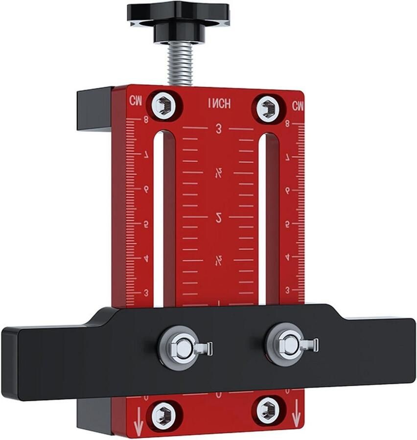 Metrisch Verstelbare Kastdeurmontagemal Aluminium Handgreep Installatie Punch Locator Jig voor Keukenkast Badkamerkast Kledingkast