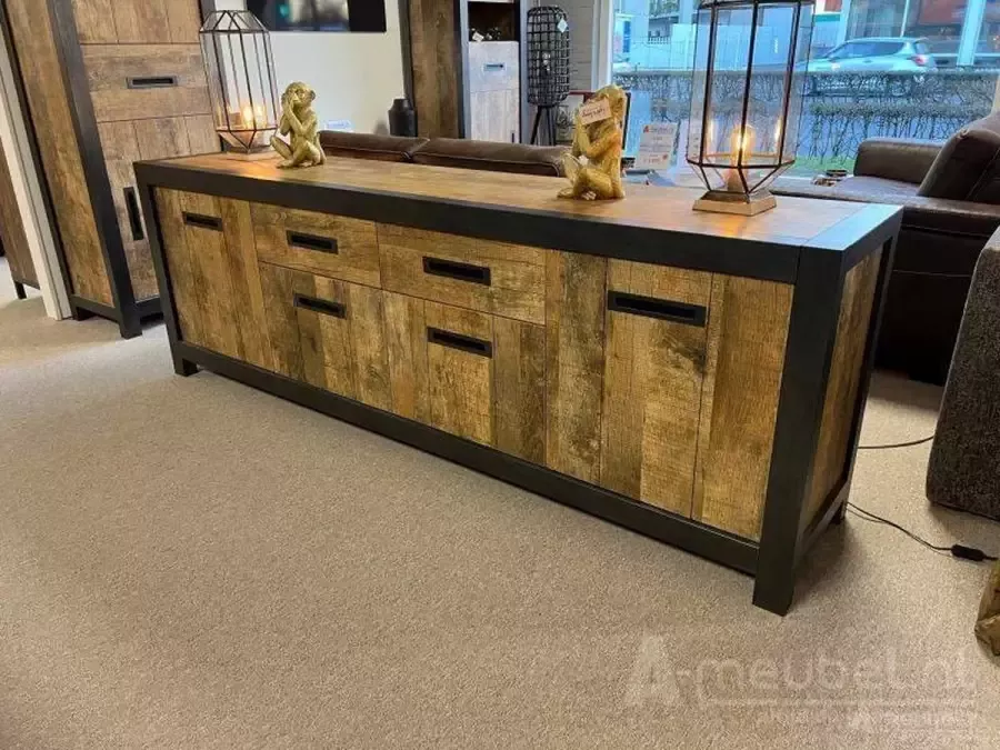 MEUBEL Coevorden dressoir Groot 4-deurs 2 laden