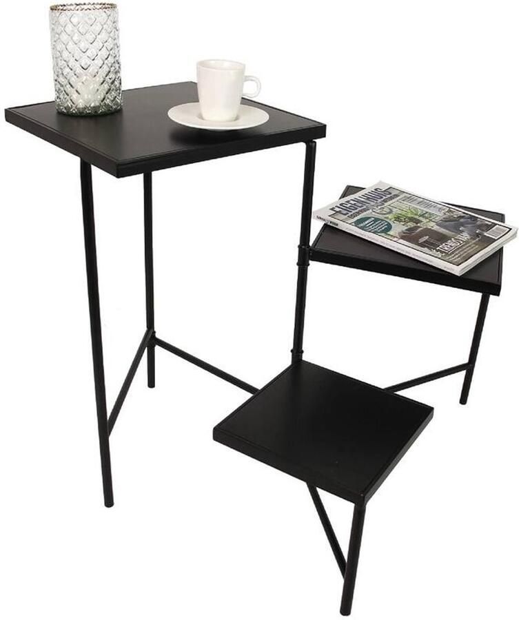 Meubel en Keuken Tafel 3 bladen Bijzettafel Modern