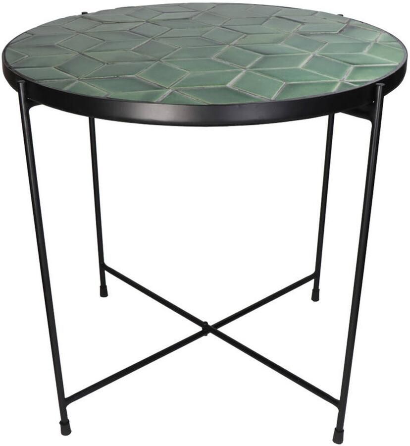 Meubel en Keuken Tafel Juwa Groen Tegels Bijzettafel