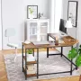 Meubel Gigant Zit sta Bureau frame In hoogte verstelbaar bureau frame Elektrisch Zwart - Thumbnail 1