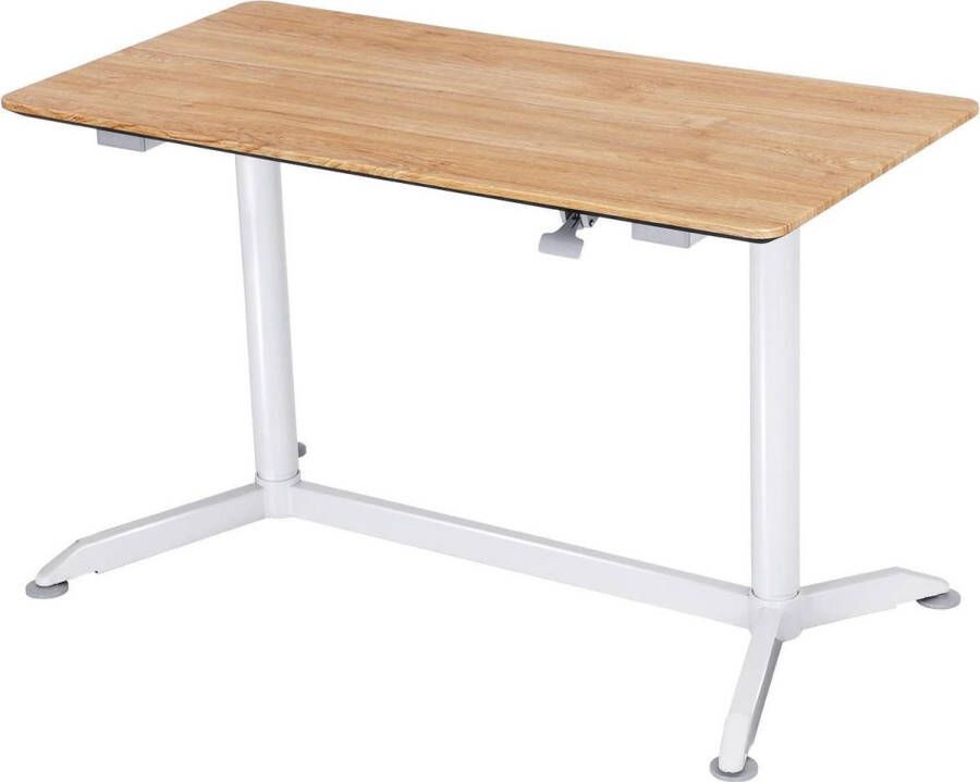 Meubel Gigant Bureau Zit Sta Bureau Tafel Hoogte en Lengte Verstelbaar Houten Blad