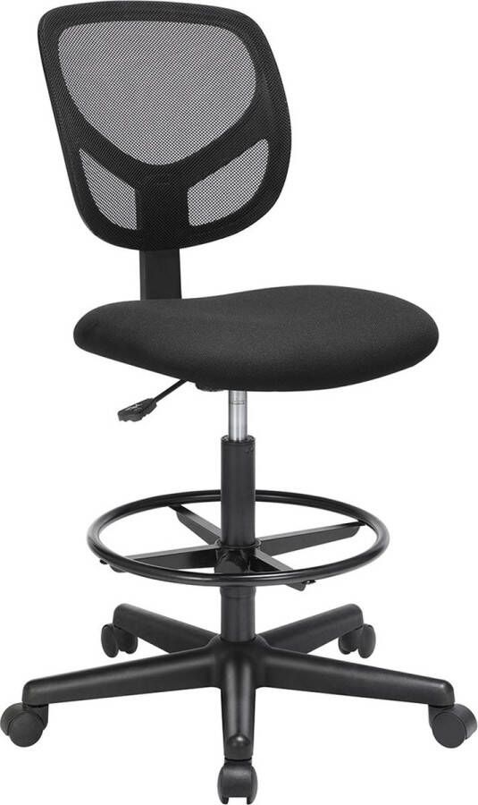 Meubel Gigant Eenvoudige bureaustoel Met Mesh bekleding Zwart
