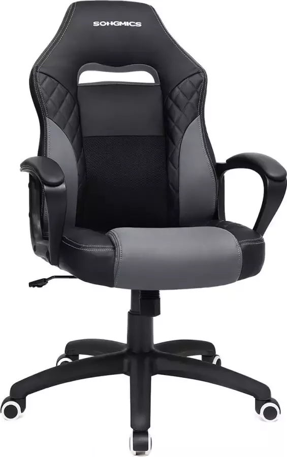 Meubel Gigant Gaming Chair Bureaustoel Met Wipfunctie Racing Chair Zwart grijs