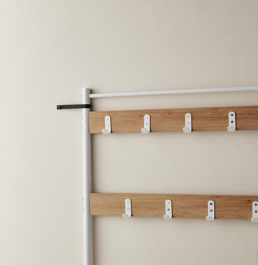 Meubel Gigant Kapstok met schoenenrek Gaderobe rek Licht Bruin