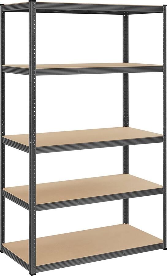 Meubel Gigant Kelderkast Stellingkast 200 cm hoog Belastbaarheid tot 300KG Grijs