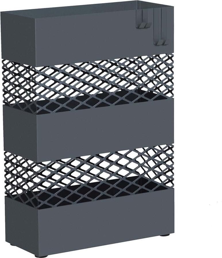 Meubel Gigant Paraplubak Gaas Metaal met 4 haken Grijs