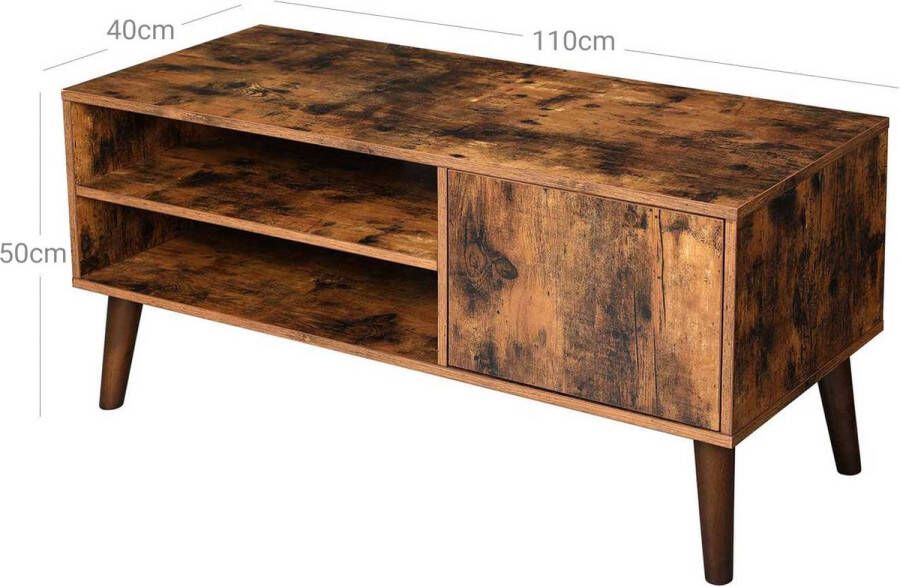 Meubel Gigant Tv kast Tv Meubel Tv Dressoir Tv Kast Lowboard Tv plank Hout look Bruin