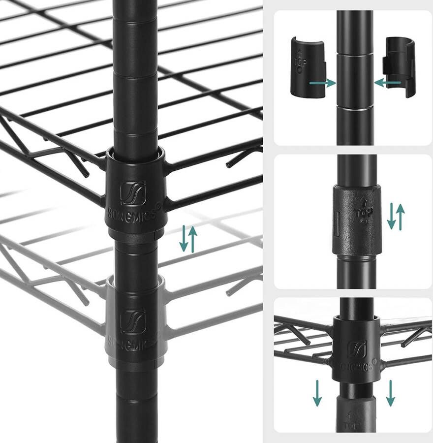 Meubel Gigant Zit sta Bureau frame In hoogte verstelbaar bureau frame Elektrisch Zwart