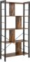 MeubelGigant Boekenkast Boekenplank Met 4 niveaus Groot metalen frame Industrieel ontwerp - Thumbnail 2