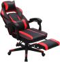 MeubelGigant Gaming stoel Gamestoel Bureaustoel Kantoorstoel Computerstoel Met voetsteun zwart en rood - Thumbnail 2