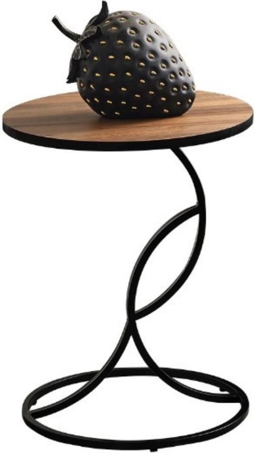 Meubel Sofa MeubelSofa -Bijzettafel Vintage Industrieel Ontwerp Diameter 45 cm - Foto 2