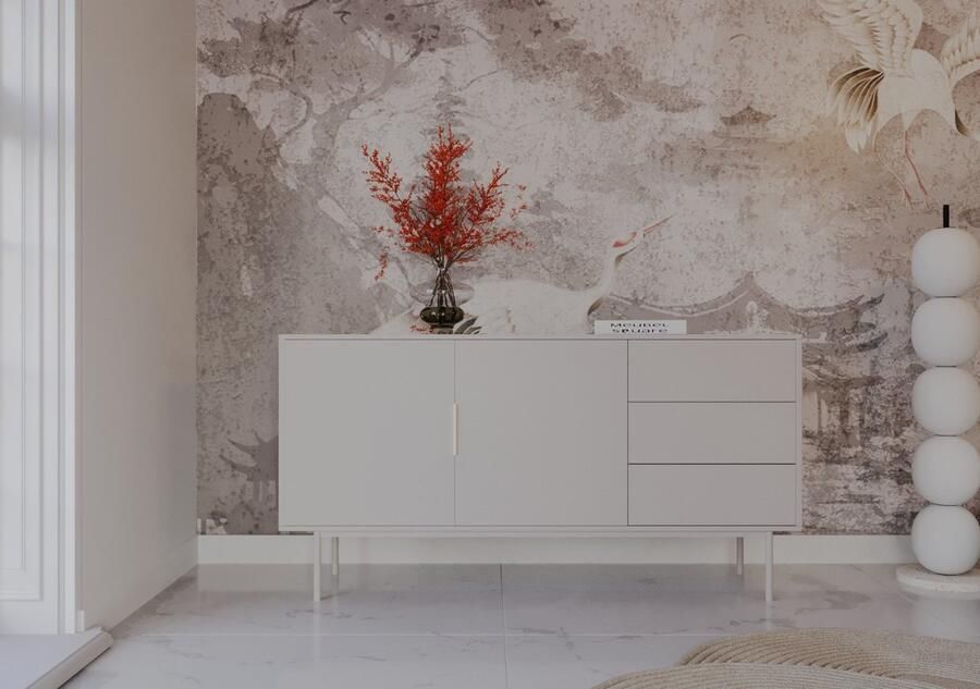 Meubel Square Dressoir Luxora Kajsmier 154 cm Commode Kast