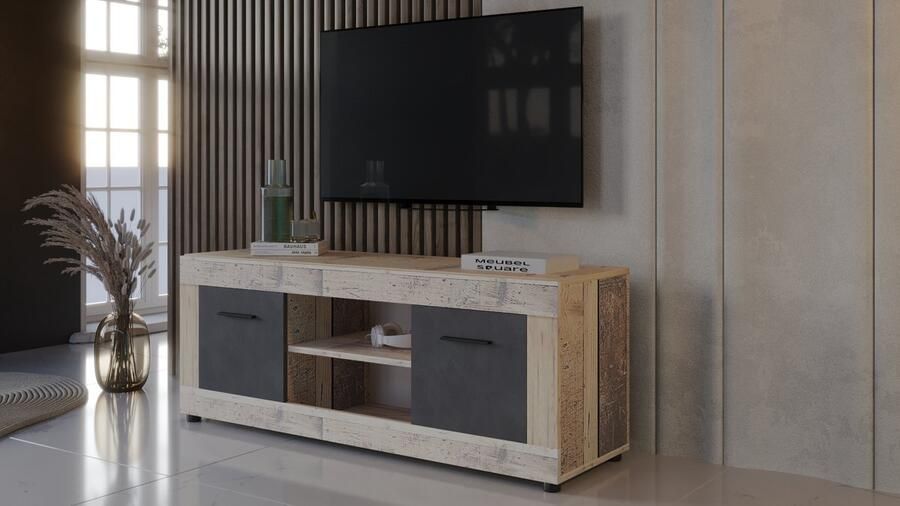 Meubel Square TV meubel Vantage Light Old Wood 140 cm TV kast