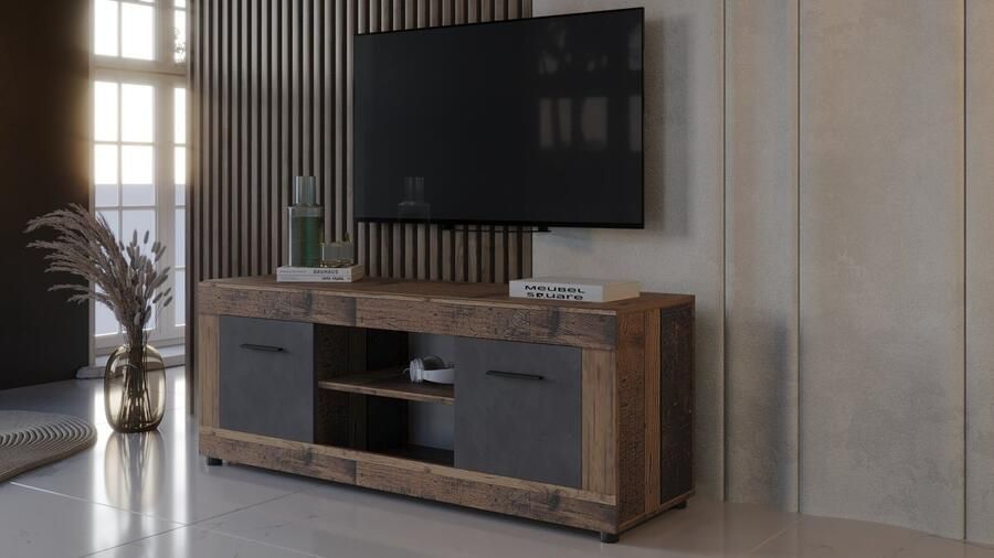 Meubel Square TV meubel Vantage Old Wood 140 cm TV kast