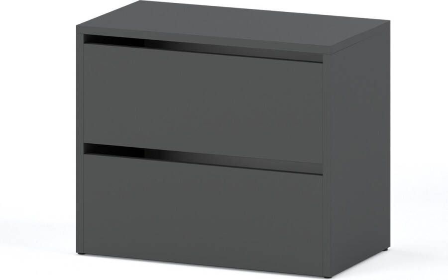 Meubel Square Schoenenkast STEP Mat Grijs Modulaire schoenenkast zonder handgrepen